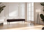3-Sitzer HOME AFFAIRE "Amber", braun (chocco), B:159cm H:52cm T:54cm, 100% Polyester, Sofas, mit Knopfheftung,in verschieden Stoffarten