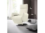Relaxsessel SIT & MORE "Kobra", beige (creme), B:71cm H:110cm T:82cm, NaturLEDER (echtes Rindsleder);Luxus-Kunstleder;Luxus-Microfaser Vintageoptik (100% Polyester), Sessel, Fernsehsessel Ledersessel Relaxsessel, in Größe M, wahlweise mit Motor und Aufstehhilfe