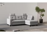 Ecksofa HOME AFFAIRE "Varese", grau (hellgrau), B:226cm H:91cm T:170cm, 95%Polyester 5%Polyamid, Sofas, Ecksofa, wahlweise mit Bettfunktion und Bettkasten