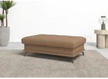 Polsterhocker OTTO HOME "Costello, B: 133 cm", braun (cappucino), B:133cm H:47cm T:72cm, Luxus-Microfaser (90% Polyester, 10% Polyamid);Samtoptik (100% Polyester), Hocker, Polsterhocker, individuell zu kombinieren, Federkern