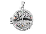 Kettenanhänger ADELIA´S "stilvoller Schmuck Anhänger aus 925 Sterling Silber", bunt, Schmuckanhänger, Damen, Silber 925 (Sterlingsilber), Kettenanhänger
