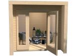 Gartenhaus WEKA "263 Gr.1", beige (naturbelassen), ohne Dacheindeckung, Massivholz, Gartenhäuser, Gartenhaus