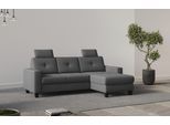 Ecksofa HOME AFFAIRE "Varese", grau, B:239cm H:91cm T:164cm, 90% Polyester 10% Polyamid, Sofas, Ecksofa, wahlweise mit Bettfunktion und Bettkasten