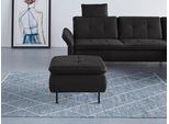 Polsterhocker HOME AFFAIRE "Birkholm", schwarz, B:65cm H:44cm T:65cm, 100% Polyester, Hocker, Polsterhocker, passend zur Serie "Birkholm", B/T/H: 65/65/44 cm