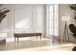 2,5-Sitzer HOME AFFAIRE "Amber", grau (taupe), B:139cm H:52cm T:54cm, 90% Polyester, 10% Polyamid, Sofas, mit Knopfheftung,in verschieden Stoffarten