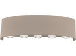 PAUL NEUHAUS LED Wandleuchte "CARLO", sand, 10, H: 8cm, 1 Stk., Leuchten, IP54, Für Innen und Außen, Lichtstrahl nach oben und unten, LED Wandleuchte