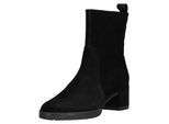 Bikerboots HÖGL "Högl Stiefel Veloursleder", Damen, Gr. 38, schwarz, Veloursleder, Schuhe Bikerboots