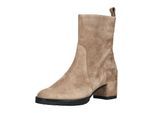 Bikerboots HÖGL "Högl Stiefel Veloursleder", Damen, Gr. 37, taupe, Veloursleder, Schuhe Bikerboots