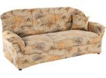 3-Sitzer DOMO COLLECTION "Bahia, bequem und komfortabel, zeitloses & elegantes Sofa", beige, B:200cm H:91cm T:92cm, Luxus-Microfaser (100% Polyester), mit Muster;Struktur (100% Polyester), Sofas, inklusive Federkern