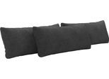 Sofakissen OTTO HOME "Mikado", grau (charcoal), B:65cm H:25cm T:10cm, 100% Polyester, Polsterauflagen, Sofakissen, 3,5,6,7-teilige Kissen-Sets zur Auswahl