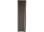 Vorhang HOMING "RE-Allen" Gr. 1, grau (taupe), B:140cm H:245cm, Polyester, Gardinen, Fertigschal RE-Allen