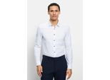 Businesshemd OLYMP "OLYMP Level Five 24/Seven, body fit, New York Kent", Herren, Gr. 38, Normaler Arm, weiß, 92% Baumwolle, 8% Elasthan, Hemden