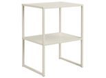 Beistelltisch, Kaschmir, Metall, Holzwerkstoff, rechteckig, eckig, U-Form, 33x60x43 cm, Wohnzimmer, Wohnzimmertische, Beistelltische, Beistelltische Metall