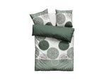 Bettwäsche MY HOME "Tesso in Gr. 135x200, 155x220 oder 200x200 cm", grün, B/L: 200cm x 200cm, 1 Stk., 2 Stk., Linon, B/L: 80cm x 80cm & 80cm x 80cm, 3, Linon, Obermaterial: 100% Baumwolle, Bettwäsche, Bettwäsche, Bettwäsche mit Ornamenten und in verschiedenen Qualitäten