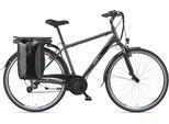 E-Bike TELEFUNKEN "Expedition XT481" Gr. 48, grau (anthrazit, schwarz), Elektrofahrräder, Herren, 48cm, 28 Zoll (71,12cm), Reichweite bis zu 100 km, Pedelec, Elektrofahrrad für Herren, 28 Zoll