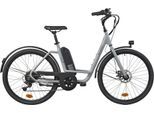 E-Bike LLOBE "City E-Bike 26" Town Compact, grau" Gr. 46, grau (grau, grau), Elektrofahrräder, 46cm, 26 Zoll (66,04cm), Pedelec, Elektrofahrrad für Damen und Herren