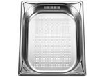 Blanco Garbehälter 574343 32,5x17,6x6,5cm, Edelstahl, gelocht, GN 1/2