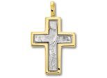 Kettenanhänger ONE ELEMENT "Kreuz Anhänger aus 333 Gelbgold Kreuz Anhänger aus 333 Gelbgold", gold, Schmuckanhänger, Damen, Gelbgold 333 Gold, Gelbgold 333, Gold, Kettenanhänger, Zartes Emblem – unaufdringlich und dennoch ausdrucksstark