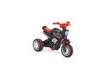 Pilsan Dreirad Cobra 07323 Motorrad-Design, Tröte am Lenker, Pedale, ab 3 Jahre schwarz