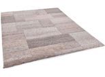 Wollteppich THEKO "Dalas - 7709", rosa (rosé), B:60cm H:18mm L:90cm, Schurwolle, Teppiche, reine Wolle, handgeknüpft, Patchwork Design