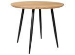 Stylife Esstisch, Schwarz, Akazie, Holz, Metall, Akazie, Hartholz, rund, konisch, 80x76x80 cm, Esszimmer, Tische, Esstische, Esstische rund