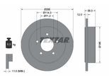 TEXTAR Bremsscheibe 92169100 285mm 12mm für Ford