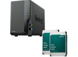 Synology DiskStation DS224+ 2 Einschübe NAS-Server + 2x 12TB (24TB) Synology Plus 3.5" SATA 6Gb/s Festplatte