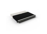 Patchbox patchbox.one Kabeleinzugssystem 8RU/STP (0,8 m) mit 24 Kassetten, Patchkabel Cat. 6a, U/FTP, PoE, Kabel schwarz