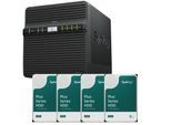 Synology DiskStation DS423 4 Einschübe NAS-Server Leergehäuse + 4x Synology Plus 3.5" SATA HDD Festplatte 6TB (4x 6TB)