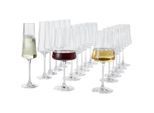 Novel Gläserset , Transparent , Glas , 18-teilig , Lfgb, Made in Europe , Glas, Gläser-Sets