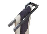 Novel Handtuchhalter, Chrom, Metall, eckig, 39.0x3x11 cm, Goldenes M, Badaccessoires, Duschzubehör, Handtuchhalter
