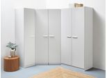 Schrank-Set RAUCH "Kleiderschrank Schrank Garderobe Wäscheschrank VANDOR", weiß (alpinweiß), B:164cm H:197cm T:208cm, Holzwerkstoff, Kastenmöbel-Sets, 5-türig mit viel Stauraum, Schränke einzeln stellbar MADE IN GERMANY
