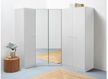 Schrank-Set RAUCH "Kleiderschrank Schrank Garderobe Wäscheschrank VANDOR", weiß (alpinweiß), B:164cm H:197cm T:208cm, Holzwerkstoff, Kastenmöbel-Sets, 5-türig mit viel Stauraum, Schränke einzeln stellbar MADE IN GERMANY