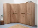 Schrank-Set RAUCH "Kleiderschrank Schrank Garderobe Wäscheschrank VANDOR", braun (eiche artisan), B:164cm H:197cm T:253cm, Holzwerkstoff, Kastenmöbel-Sets, 6-türig mit viel Stauraum, Schränke einzeln stellbar MADE IN GERMANY