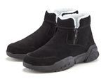 Stiefelette VIVANCE, Damen, Gr. 39, schwarz, Obermaterial: 100% Rindsleder. Decksohle: 100% Textilmaterial. Futter: 100% Textilmaterial. Laufsohle: 100% Synthetik, Veloursleder, unifarben, Basic, Schuhe Stiefelette, aus Veloursleder und mit Warmfutter, Winterstiefel, Stiefel, Boots