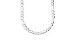 Kette ohne Anhänger BRUNO BANANI "Schmuck Geschenk Silber 925 Halsschmuck Halskette Figarokette" Gr. 55, silber (silberfarben), Halsketten, Herren, 55, Silber 925 (Sterlingsilber), L: 55 B: 4,9mm, B:4,9mm