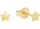 Paar Ohrstecker AMOR "Stern", gold (gelbgoldfarben), Ohrringe, Mädchen, Gelbgold 375