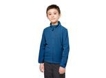 Fleecejacke JACK WOLFSKIN "TAUNUS JACKET K", Kinder, Gr. 92, blau (crisp cobalt), Fleece, Obermaterial: 100% Polyester, normal, mit Gummizug, Jacken Fleecejacke, Winddicht, wärmend, atmungsaktiv, Übergangsjacke, für Kinder