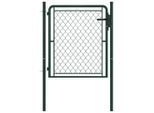vidaXL Gartentor aus Stahl 100 x 100 cm Grün