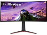 LG Curved-Gaming-Monitor "34GP63AP", Energieeffizienz: G (A-G), schwarz (schwarz, rot), B:80,9cm H:35,89cm T:9,15cm, Monitore