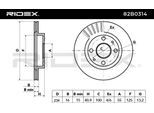 RIDEX Bremsscheibe SUBARU,DAIHATSU 82B0314 43512B1050,43512B1050000,4351297202000 Bremsscheiben,Scheibenbremsen 43512B2112,43512B2040000,4351297201