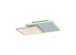 JUST LIGHT Deckenleuchte "ARENDA", weiß, 2, H: 7,5cm, 1 Stk., Leuchten, CCT - tunable white, RGB, dimmbar über Fernbedienung, Serienschalter, Deckenleuchte