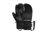 Fäustlinge REUSCH "Andy R-TEX XT Lobster", Damen, Gr. 10.5, schwarz, 55% Polyester, 21% Polyamid, 21% Ziegenleder, 3% Elasthan, mehrfarbig, Handschuhe Fäustlinge, mit wasserdichter und atmungsaktiver Funktion