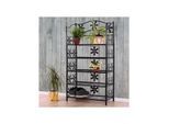 Regal Metall Bücherregal Schuhregal Standregal Bern ~ 5 Böden, Höhe 112cm