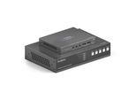 PureTools - 18Gbps USB-C KVM-Switcher mit Dante und Multiview, 4K (60Hz 4:4:4) über USBC / HDMI+USB, inkl. Multiview und Dante