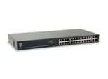 LevelOne Switch 26 Gigabit Ethernet-Ports mit 24 PoE-Ports 185W, 2 Gigabit SFP (GEP-2651)