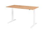 HAMMERBACHER VXMKA16/R/W elektrisch höhenverstellbarer Schreibtisch 70,0 - 120,0 cm - elektrisch asteiche / weiß