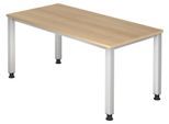 HAMMERBACHER höhenverstellbarer Schreibtisch VQS16/E/S eiche