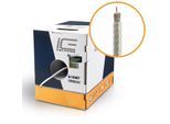ICE Cable - Koax Kabel, weiß, RG-59, 0,81mm (AWG20), geschirmt, weiß, 152,50m Pulloutbox