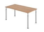 HAMMERBACHER höhenverstellbarer Schreibtisch VYS16/N/S nussbaum